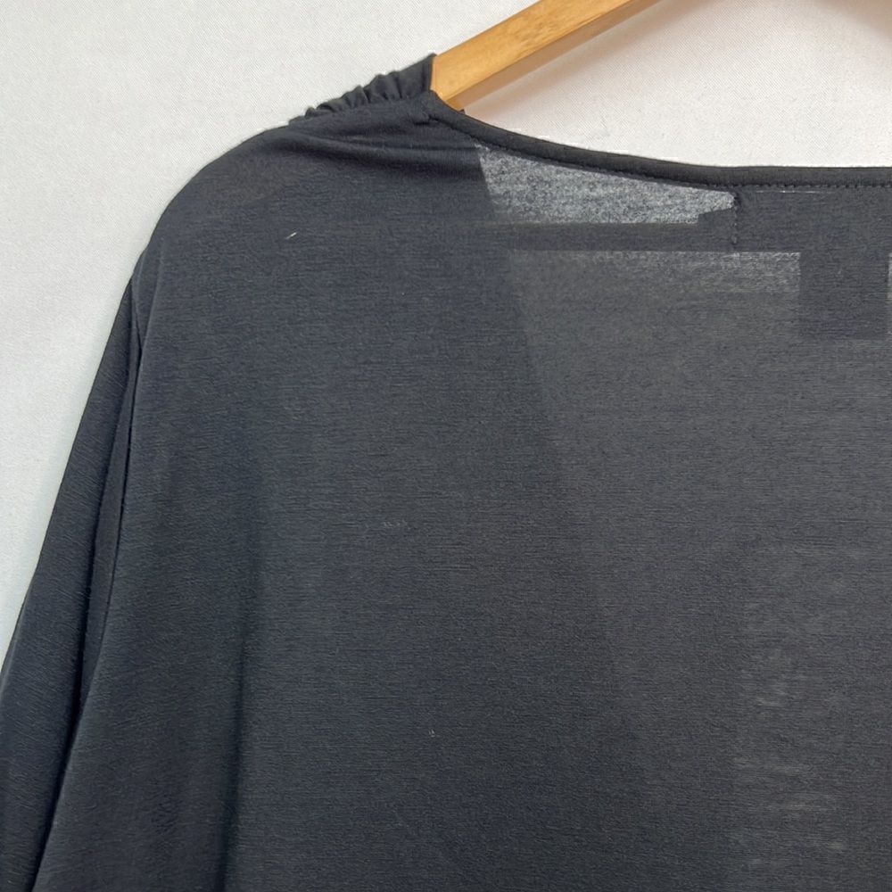Theme cowl neck Black long sleeve knit top size 3X NWT - Picture 8 of 10
